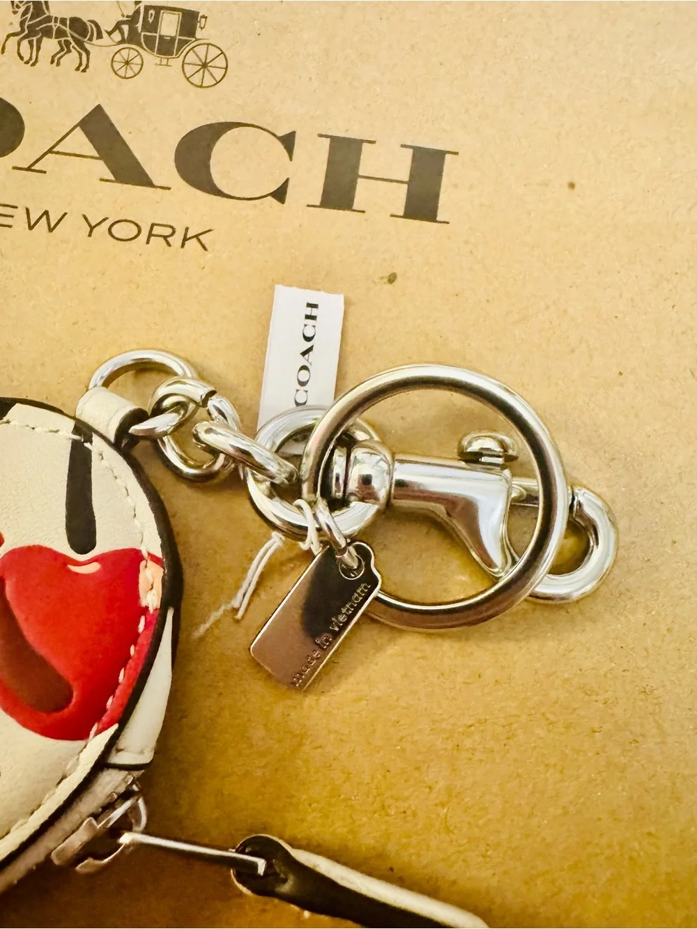 Coach heart shaped